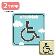 【ステッカー】車椅子マーク 車いすマーク 障害者 身障者マーク 車イス 国際シンボルマーク 介護 福祉車両 送迎 車 おしゃれ かわいい シンプル【送料無料】