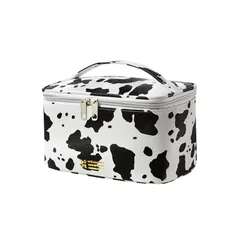 【新着商品】軽量 可愛い 防水 かわいい バニティポーチ 化粧ぽーち コスメぽーち コスメポーチ こすめぽーち 大きめ 持ち運び メイクぽーち 大容量 (乳牛 メイクポーチ 2) 化粧ポーチ (乳牛紋) ALLMIRA