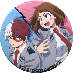 【中古】バッジ・ピンズ 轟焦凍＆麗日お茶子 「僕のヒーローアカデミア 缶バッジ」 ジャンプショップ限定