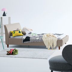 【10％OFFクーポンあり】【モデルルーム展示品】ファブリックベッド ベッドフレーム シングルサイズ