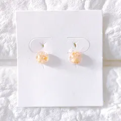 No.468　レジン　シンプル　カスミソウの小さいピアス　イヤリング