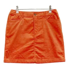 サイズ：40 ROSASEN ロサーセン  裏地付 コーデュロイスカート  オレンジ系 [240101471276] ゴルフウェア レディース ストスト