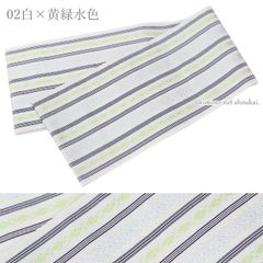 半幅帯 単衣 本場筑前博多織 証紙付 縦縞模様 赤色 KO-1313