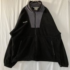 【海外規格LL（JAPAN)】古着　Columbia　フリースジャケット　フルジップ　刺繡ロゴ　90s
