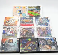 ニンテンドー3DS 人気作まとめ売り：ポケモン サン・逆転裁判6・大逆転裁判1&2・モンハン3作・Jレジェンド列伝 など