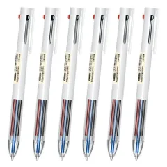 【在庫処分】筆記具 文房具 手帳用 便利 おしゃれ 子供 多色 学生 ボールペン さらさら描ける 学校 書きやすい オフィス 0.5mm 6本セット プレゼント 3色ボールペン ギフト ESJNNK