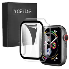 【特価商品】Apple Watch 用 ケース Apple Watch Ultra 2/Ultra/9/8/7/SE2/6/SE/5/4/3/2/1 YOFITAR アップルウォッチ保護カバー ガラスフィルム 一体型 PC素材 全面保護 超薄型 装着簡単 耐衝