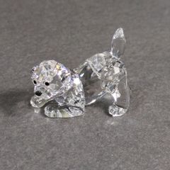 SWAROVSKI　ラブラドールリトリバー　子犬　伏せ　置物　スワロフスキー　犬
