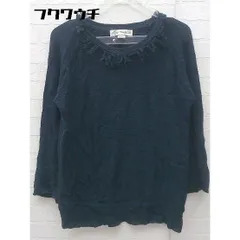 ◇ B:MING by BEAMS ビーミング by ビームス コットン 七分袖 カットソー 1サイズ ネイビー レディース 【中古】 【1002798978812】