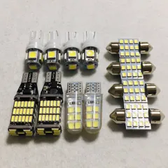 明るい！12個セット! ステップワゴン RK1 RK2 RK3 RK4 RK5 RK6 T10 LED バックランプ ナンバー灯 ルームランプセット 爆光 ホンダ カー用品