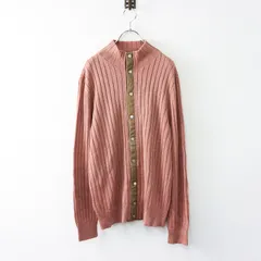 エルメス HERMES ラムレザー スナップボタン ハイネック ニット カーディガン L/ピンク 羽織り セリエボタン【2400013982139】のサムネイル