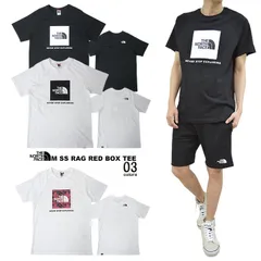 海外限定THE NORTH FACEノースフェイス Tシャツ RAG RED BOX TEE　レッドボックス EUモデル アメカジ 半袖 ユニセックス TNF WHITE/COSMO PINK ホワイト×ピンク