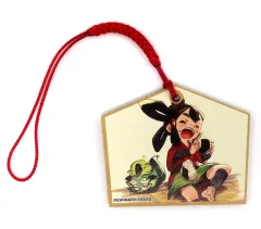 【中古】キーホルダー デザイン11 サクナヒメ尽くし木製 根付 「くじ引き堂 天穂のサクナヒメ 大豊作オンラインくじ」 C-11賞