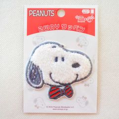 ワッペン スヌーピー フェイス サガラ ピーナッツ PEANUTS