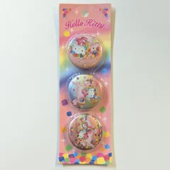 サンリオ ハローキティ 缶バッジ 3個セット 2001年