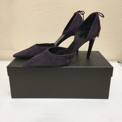 GUCCI　グッチ　スウェード　パンプス　パープル　37　日本サイズ24㎝