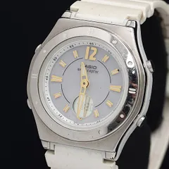 稼動 カシオ ウェーブセプター LWA-M142 電波ソーラー シルバー文字盤 デジアナ レディース腕時計 OGH 2000000 NSK