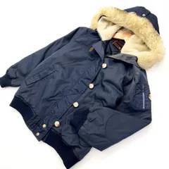 マクレガー ☆ McGREGOR 人気 ミリタリー♪ N-2B 型 ネイビー ナイロン ジャケット ブルゾン レディース M 古着MIX 幅広いコーデに♪■J179