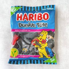 HARIBO【日本未販売】Dunkle Tute 175g リコリス　黒いグミ