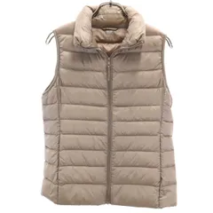 UNIQLO ユニクロ ウルトラライト ダウンベスト S アッシュブラウン レディース 古着