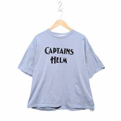 CAPTAINS HELM キャプテンズヘルム ロゴ Tシャツ ブルー系 サイズ L