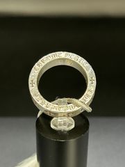 【正規品・RINKAN鑑定済】Chrome Hearts クロムハーツ 6mm SPACER FOREVER リング（17号／11.382g）