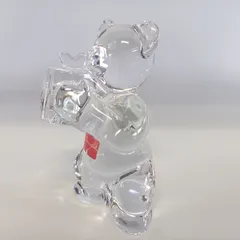 【美品✨】バカラ オーナメント クリスタル スケーティングサンタ フィギュリン 美品✨】バカラ オーナメント クリスタル スケーティングサンタ