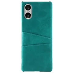 Xperia 5 V ケース SO-53D SOG12 A303SO エクスペリア5 マーク5  カード収納 レザー スマート ケース 【Color】 ピーコックグリーン