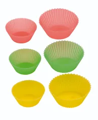 シリコンマフィンカップ ブリスター6個セット