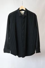 meagratia / rib dobby tweed shirt