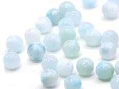 1粒売り ラリマー (アイスタイプ) 4mm パワーストーン バラ売り 天然石 パワーストーン ばら売り ビーズ 穴あき 1玉売り