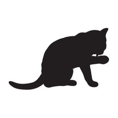 猫ステッカー（お名前入れられます）　最大110㎜ｘ110㎜　最小30㎜ｘ30㎜