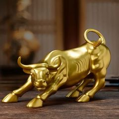 動物 置物 オブジェ 牛 オーナメント クール 金 ゴールド 動物 アニマル おしゃれ インテリア 装飾品 リビング 書斎 cow 寝室 玄関 贈り物 4-7