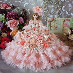 桜祭りセール★ベルサイユの薔薇 月夜に舞う妖精のワルツ スィートコーラルピンクのドールドレス