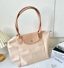 ロンシャン ル プリアージュ トートバッグ L ライトピンク