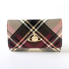 MOJ25060 極美品 Vivienne Westwood ヴィヴィアンウエストウッド キーケース 6連 ホワイト×マルチカラー チェック柄
