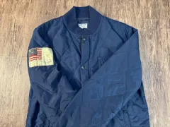 S ポロ Ralph Lauren(ラルフローレン) 星条旗 パッチ キルティング ジャケット ネイビー A ＋