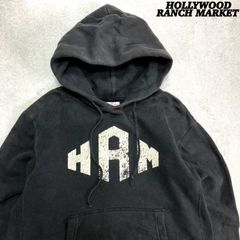 HOLLYWOOD RANCH MARKET SWEAT HOODIE "HRM" スウェットフーディー パーカー プルオーバー ロゴプリント Lサイズ ブラック 黒 H.R.M ハリウッドランチマーケット