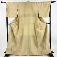 本塩沢　証紙有り　着物　縞柄　塩沢お召　やまだ織　曽根ノリ子作　紬 焦げ茶 2025年最新】本塩沢 やまだ織の人気アイテム - メルカリ