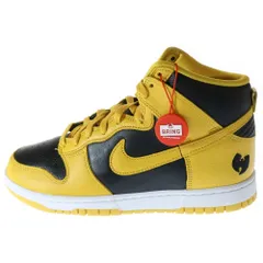 NIKE (ナイキ) DUNK HI RETRO PRM WU-TANG CLAN HJ4320-001 ダンク ハイ レトロ ウータンクラン ハイカット スニーカー イエロー/ブラック US8/26cm