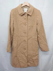 ◇ ⊇ KUMIKYOKU 組曲 ウール100％ 長袖 コート サイズ3 ベージュ レディース E  【1506250014532】