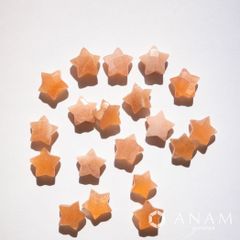 ピーチムーンストーン スター カット 星【ビーズフレンド レシピ掲載】