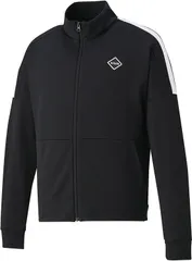 ゴーセン GOSEN テニス 裏起毛ストレッチジャケット メンズ レディース ウォームアップニットジャケット 上着 アウター 裏起毛 羽織 部活 チーム ストレッチ 保温  W2340 39 ブラック