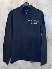 GEORGE ブラックハーフジップトレーナー WT030