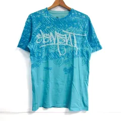 エレメント 半袖Ｔシャツ ロゴプリントT コットン100% ブランド トップス メンズ Sサイズ 水色系 ELEMENT 【中古】