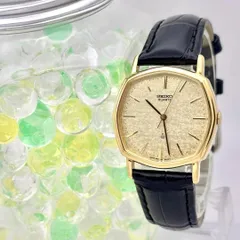 【極美品/新品電池】 SEIKO セイコー メンズ 腕時計 ゴールド 新品ベルト