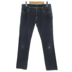 トミーヒルフィガー TOMMY HILFIGER ジーンズ デニム スリム ストレッチ コットン混 インディゴ ブルー 青 L