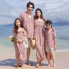 親子コーデ 親子 ペアルック 親子ペア アロハシャツ 親子お揃い メンズ アロハシャツ レディース ワンピース 親子服 カップル ペアルック 家族ペアルック 親子 半袖 花柄シャツ 夏 海旅行 ハワイ 出産祝い 誕生日qinzizh06