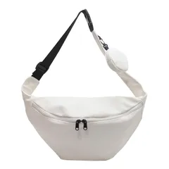 [レリカ] シンプル カジュアル ボディバッグ 通勤 通学 軽量 ショルダー 斜め掛け バッグ 2way 大容量 レディース 大きめ 小さめ メンズ 防水 きれいめ 斜めがけ 人気 bag 黒 白 ペットボトル ナイロン a4 おしゃれ 肩掛け  [ホワイト]