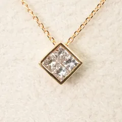 美品 ヴァンドーム青山 0.21ct K18 ダイヤ ネックレス/25-417S